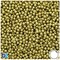 BeadTin Gold Metallic 4mm Round Plastic Craft Beads (1000pcs)